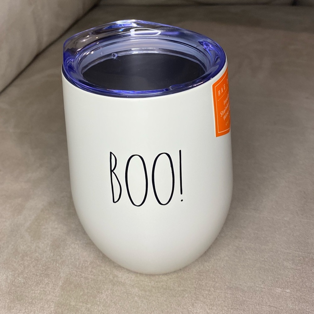 Brand New Rae Dunn “BOO” wine tumbler 🍷